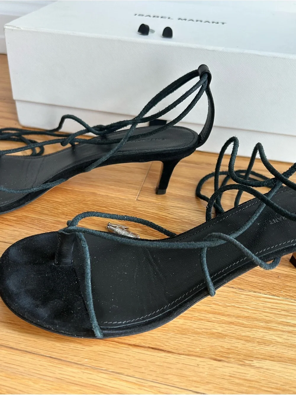 ISABEL MARANT Amifa Sandals in Faded Black